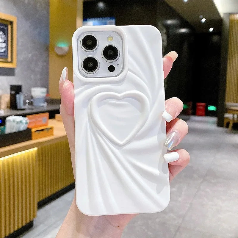 LuvCrush™ 3D Heart Wrinkle Case