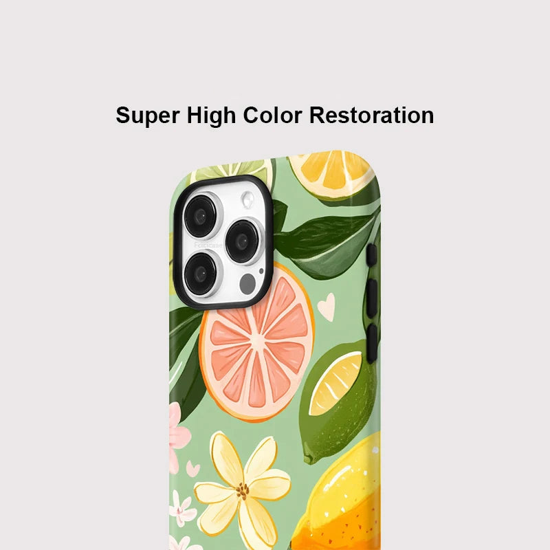 Orange Floral MagSafe Case