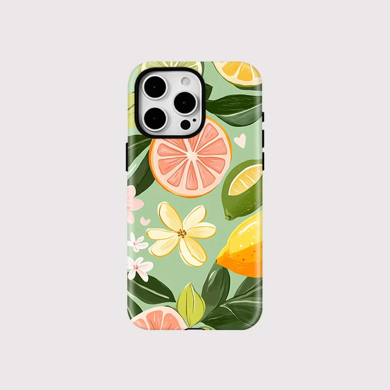 Orange Floral MagSafe Case