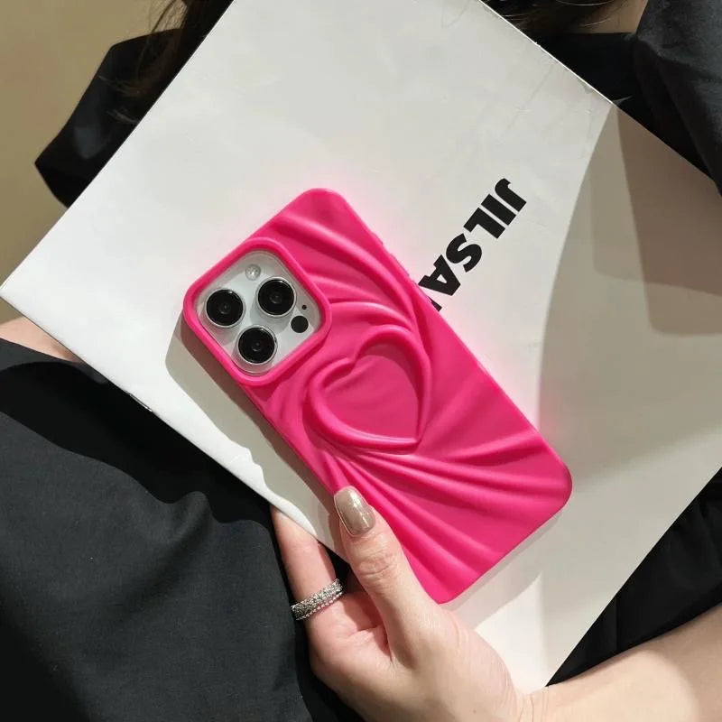 LuvCrush™ 3D Heart Wrinkle Case