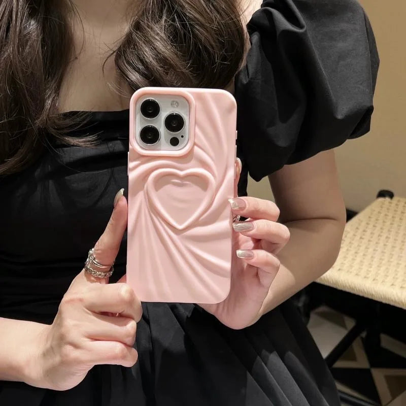 LuvCrush™ 3D Heart Wrinkle Case