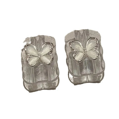 Kawaii USB Cable Protector – Y2K Flower & Butterfly Design with Wave Border for iPhone 18W/20W