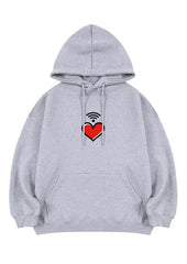 Seungmin Heart Print Hoodie
