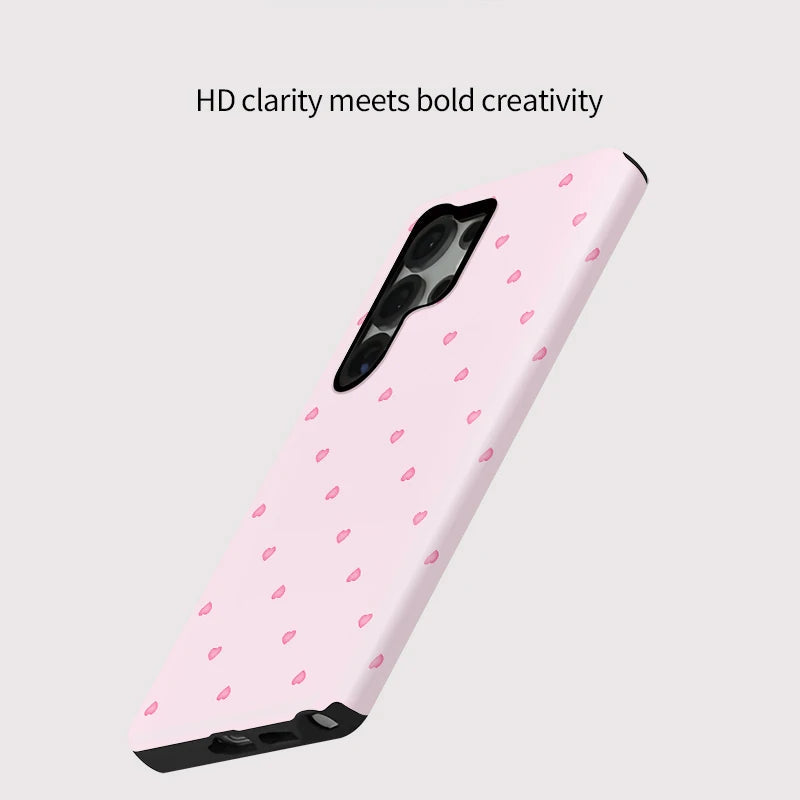 Pink Heart Galaxy Case