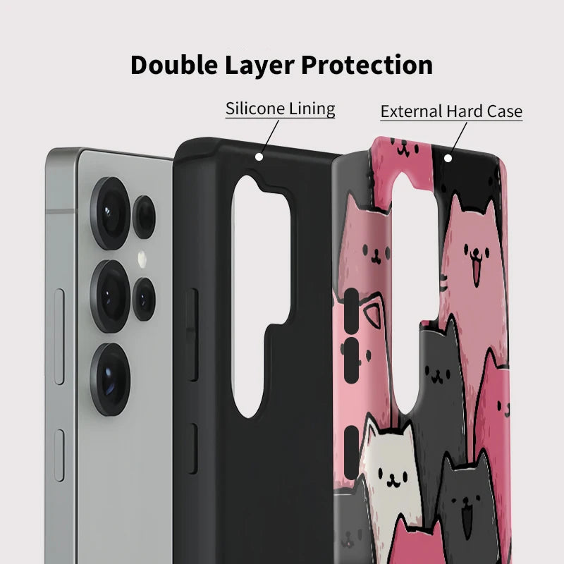 Cute Cats Dual-Layer Case