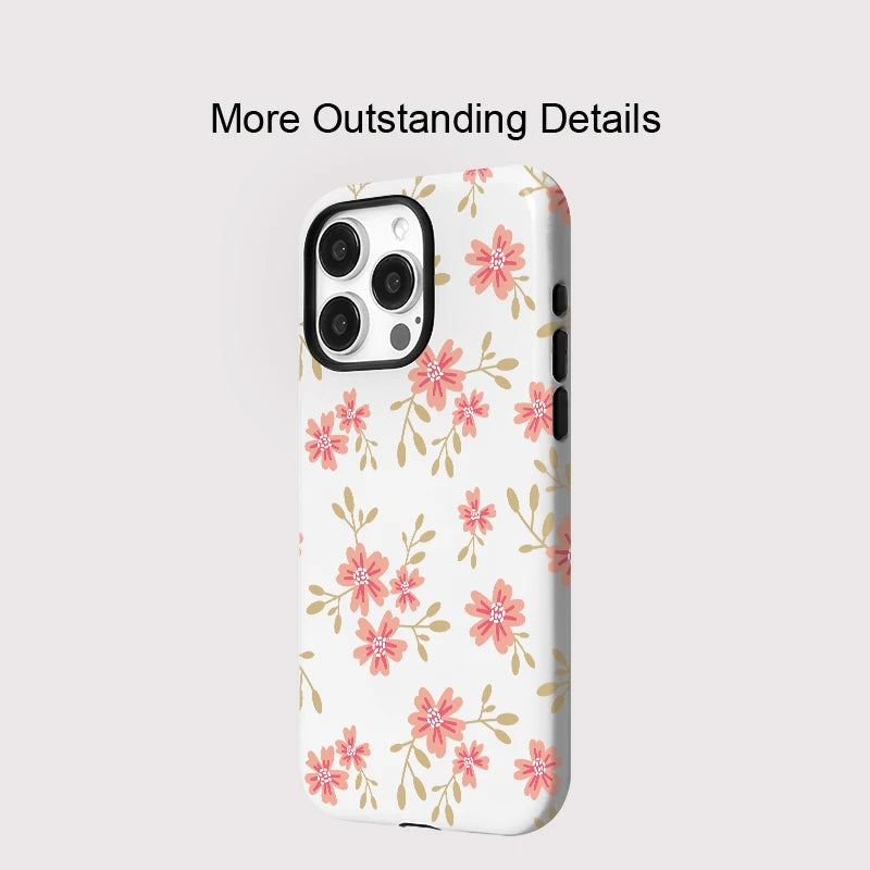 Luxury Floral Dual-Layer Case