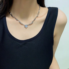 LeeKnow Silver Heart Chain