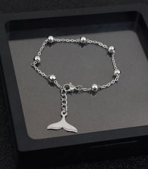 Suga Silver Dolphin Tail Bracelet