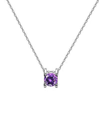 Suga Lilac Rhinestone Necklace