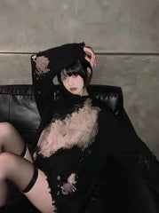 Taehyung Tie-Dye Pin Sweater