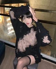 Taehyung Tie-Dye Pin Sweater