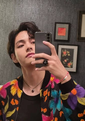 Taehyung Tangerine Beaded Boho Bracelet