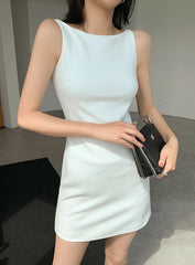 Haerin Ivory Casual A-Line Dress