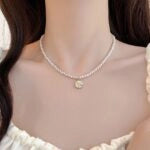 Bang Chan Daisy Pearl Necklace