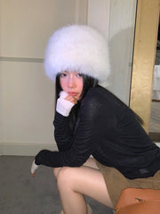 Eunchae Furry Dome Hat