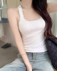 Chaewon Lace Lined Tank Top