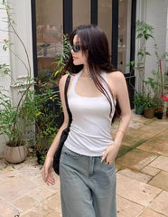 Chaewon Lace Lined Tank Top