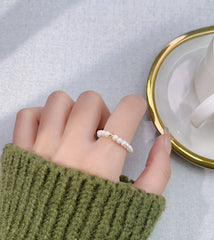 Jeongin White Pearl Ring