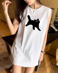 Hyunjin Spooked Cat Tee