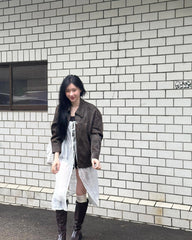 White Triple Lace Open Midi Sling Dress | Chaeryeong – ITZY