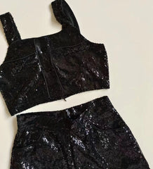 Wonyoung Shiny Crop Top