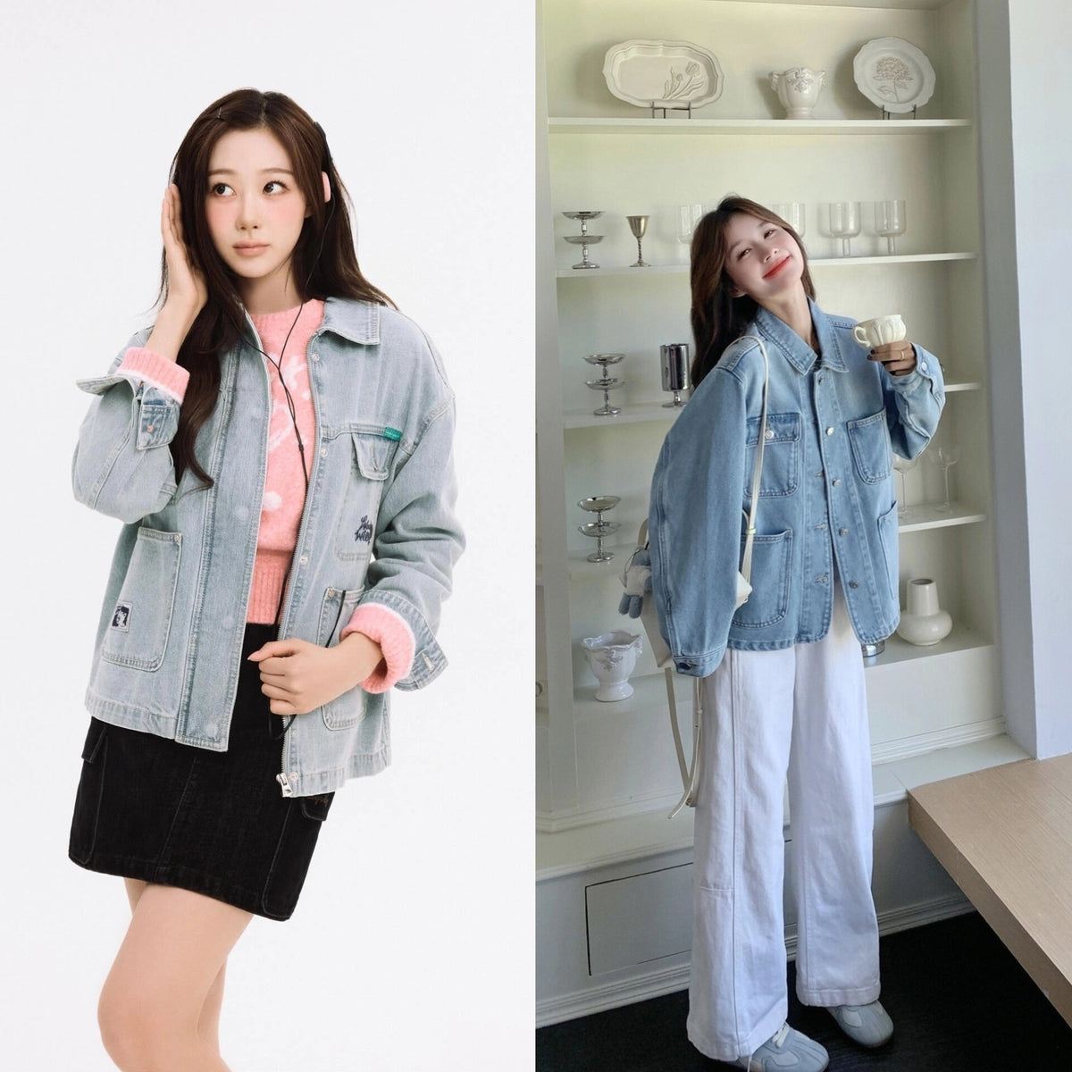 Giselle Collared Denim Jacket
