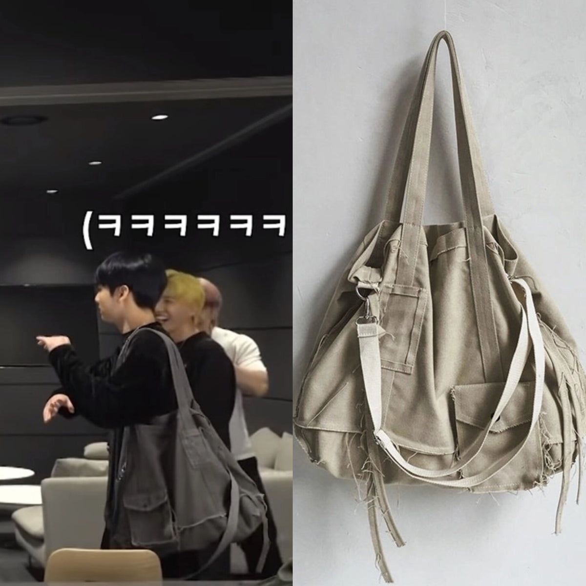 Jungkook Canvas Crossbody Bag