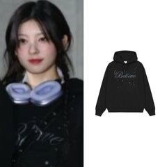 Moka Believe Printed Hoodie