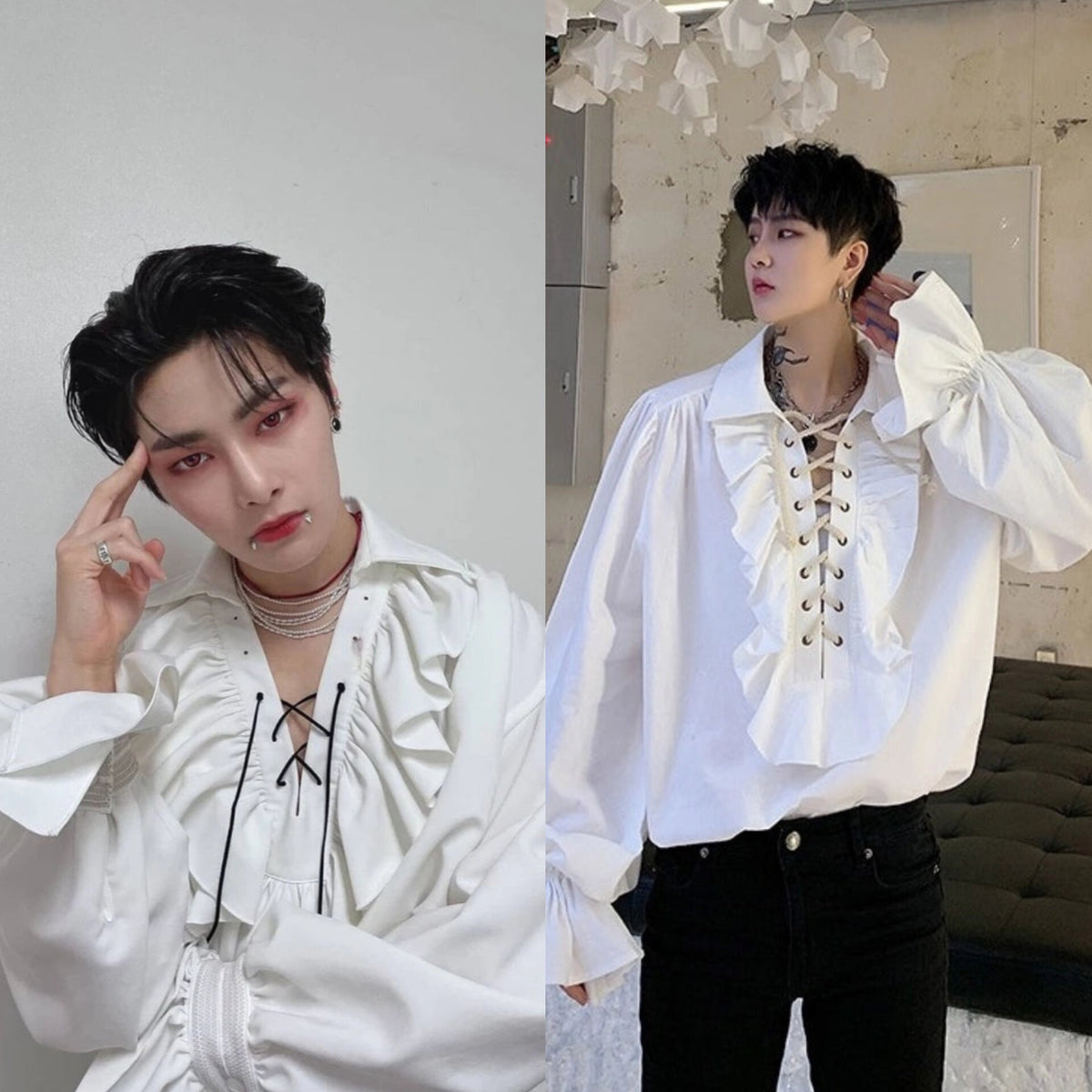 Jeongin Vintage Ruffle Blouse