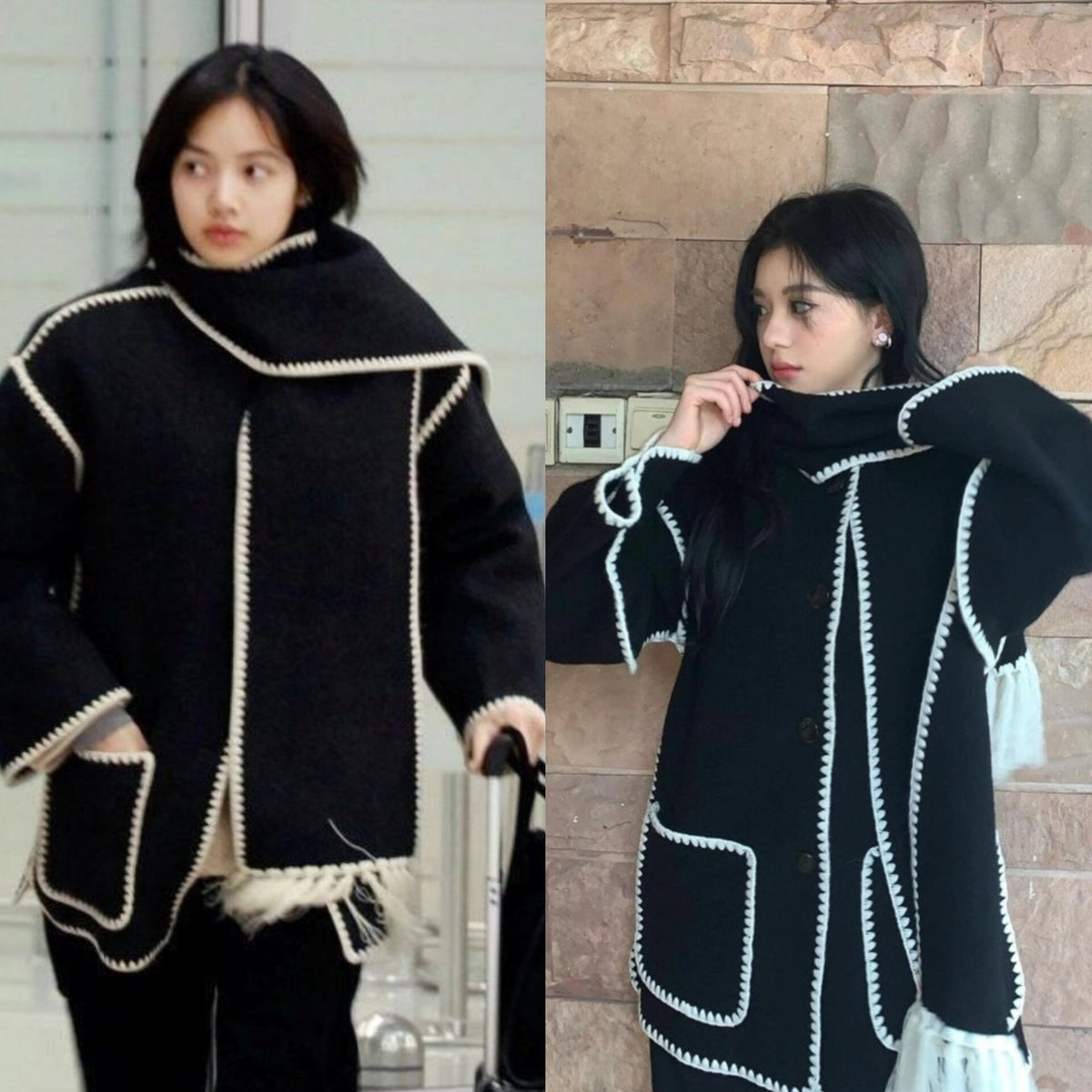 Lisa Shawl Wool Coat