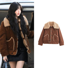 Eunchae Corduroy Sherpa Jacket