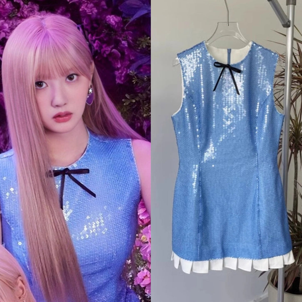 Rami Sequin Embellished Dress