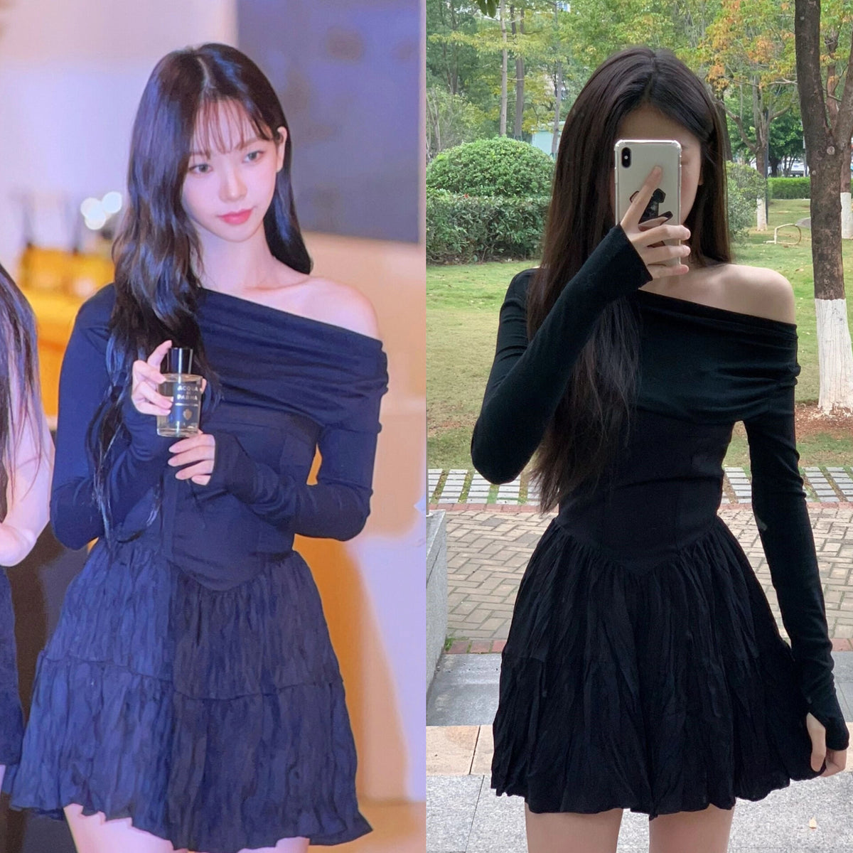 Karina Black Bandage Dress