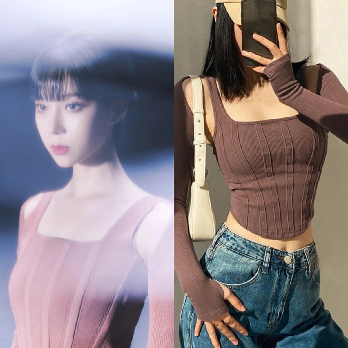 Winter Tank Cardigan Set