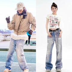 Blue Faded Distressed Jeans | J-Hope – BTS