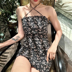 Ahyeon Tie Strap Floral Dress