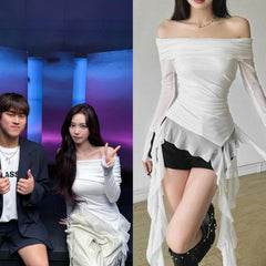 Karina Mesh Tassel Top