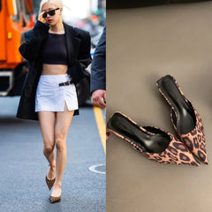 Rose Leopard Heels