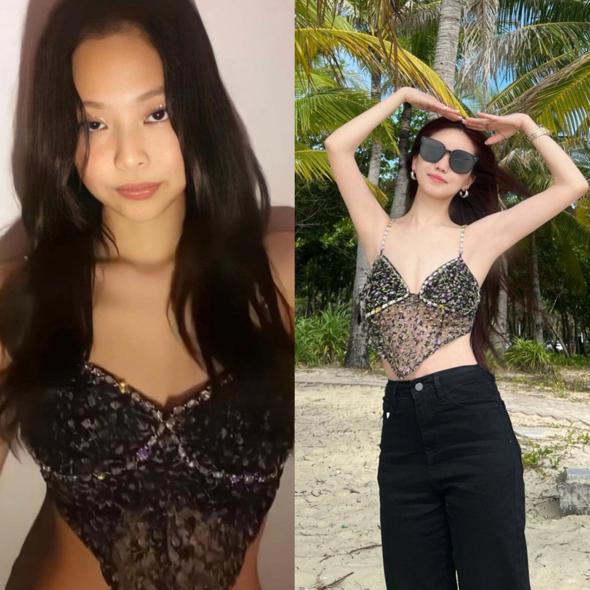 Jennie Sheer Floral Top