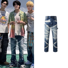 Jake Indigo Tie-Dye Denim Jeans