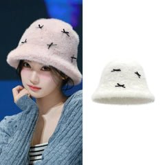 Ningning Mini Bow Fur Hat