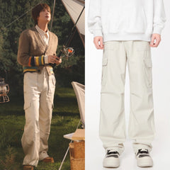 Jin Ivory Multi-Pocket Pants