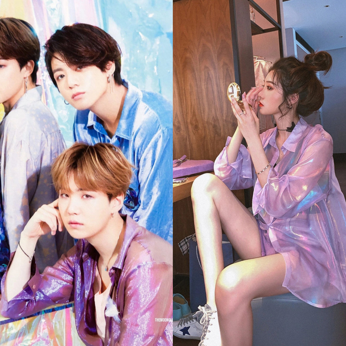 Suga Lilac Sparkle Shirt