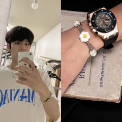 Seungmin Pearl Flower Bracelet