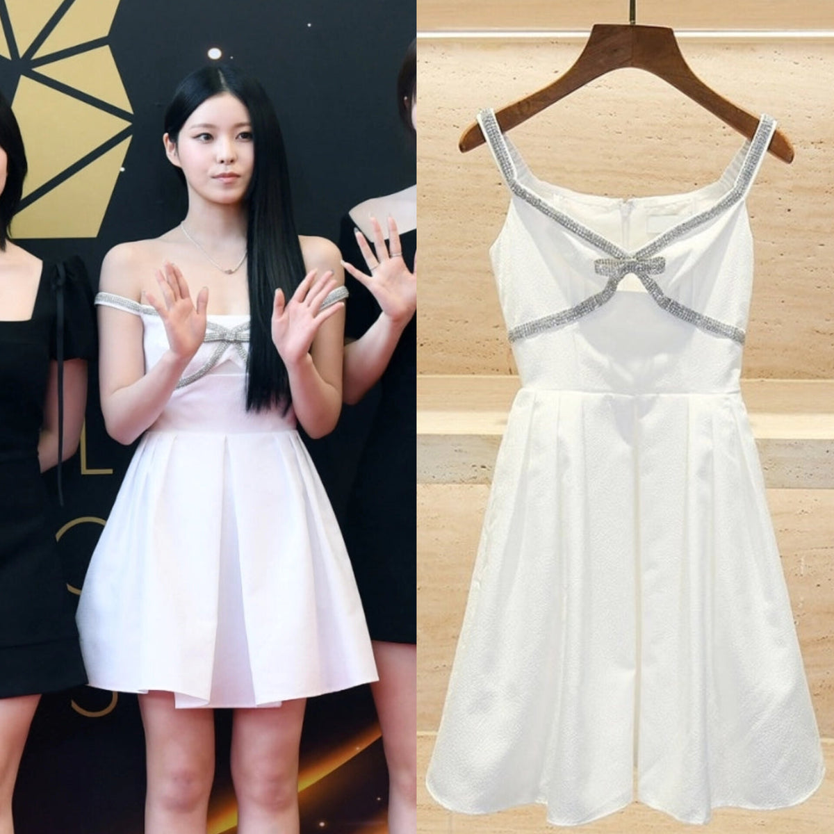 Kyujin Crystal Cocktail Dress