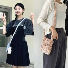 Moka Ruched Crossbody Bag