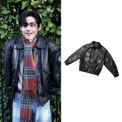 Taehyung Vintage Leather Jacket