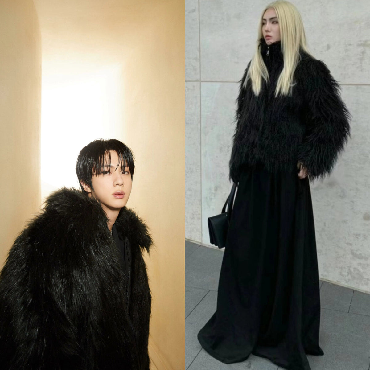 Jin Black Faux Fur Jacket