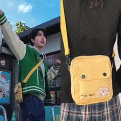 Jisung Bear Patch Bag