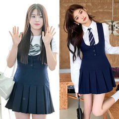 Jiwoo Pleated Vest Dress